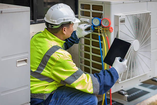 Professional Hvac Maintenance technician working in Revere, MA